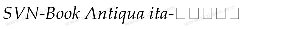 SVN-Book Antiqua ita字体转换